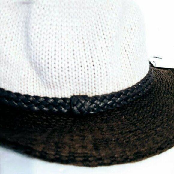 D&Y Panama Hat Hand Block Crafted Tan/Brown with Band Accent 100% Polyester - Picture 2 of 5